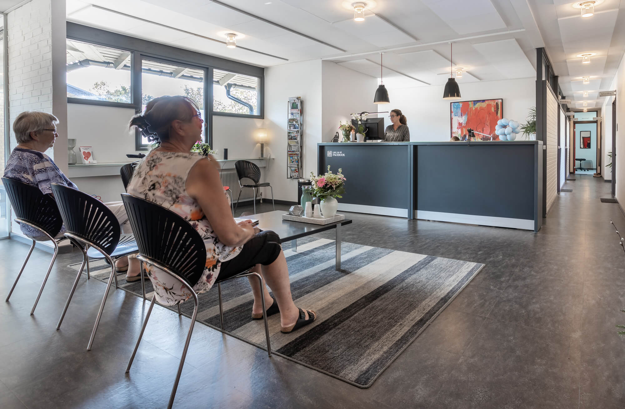 Venteværelse hos Kiropraktorerne i Hjørring